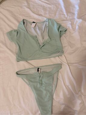 Mint bathing suit